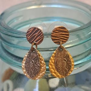 Vintage Mixed Metals Earrings